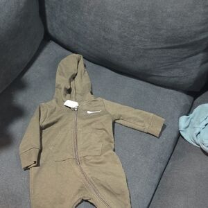 Nike Olive Kids One Piece Footie